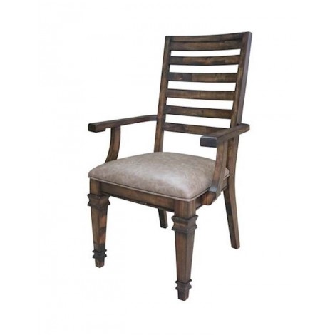 Brown Hot Pressed Dining Room Arm Chair
