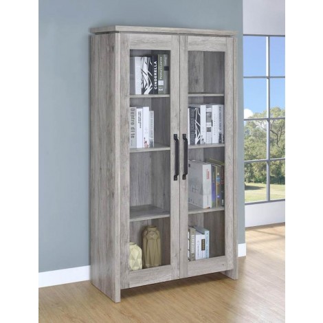 Grey Driftwood Curio Cabinet