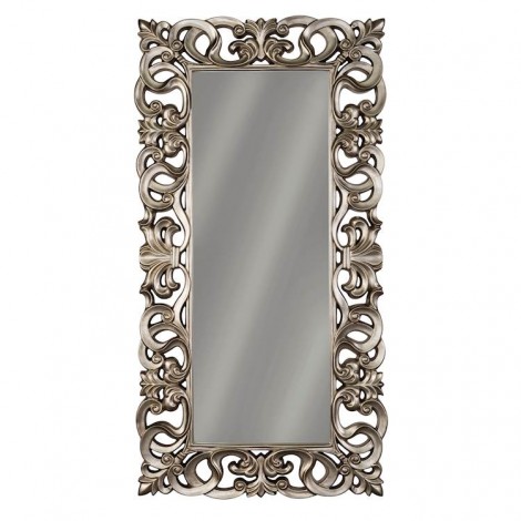 Lucia Antique Silver Finish Accent Mirror