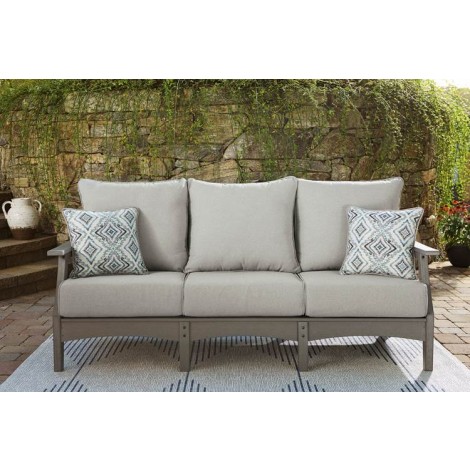 Visola Gray Sofa with Cushion