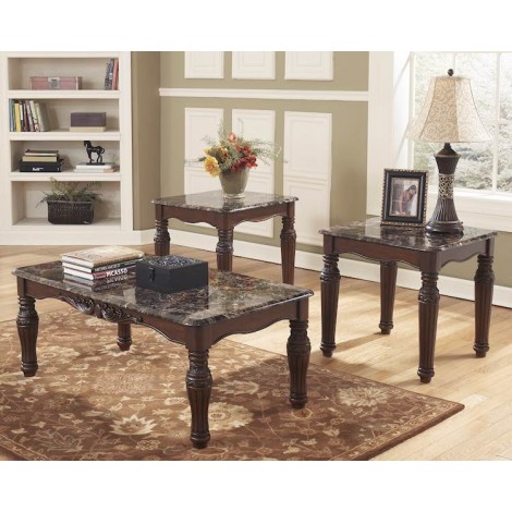 North Shore Dark Brown Occasional Table Set (Includes 3)
