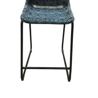 Blue Canvas Counter Height Stool