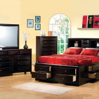 Phoenix California King Bed, Nightstand, Dresser And Mirror