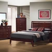 Serenity California King Bed, Nightstand, Dresser And Mirror