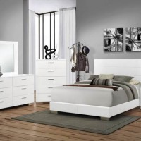 Felicity California King Bed, Nightstand, Dresser, Mirror And Chest