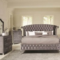 Deanna Bedroom Grey King Bed