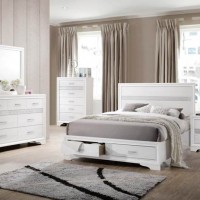 Miranda California King Storage Bed, Nightstand, Dresser, Mirror And Chest