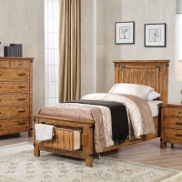 Brenner Twin Storage Bed, Nightstand, Dresser And Mirror