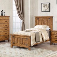 Brenner Twin Bed, Nightstand, Dresser, Mirror And Chest