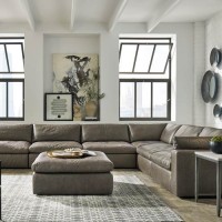 Alabonson Concrete Sectional Living Room Group