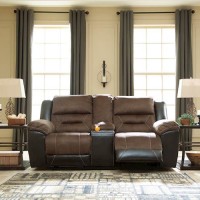 Earhart Double Recliner Loveseat with Console