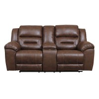 Stoneland Double Recliner Power Loveseat with Console