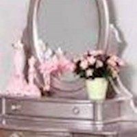 Caroline Metallic Lilac Vanity Mirror