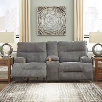 Coombs Double Recliner Power Loveseat with Console