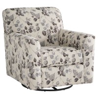 Abney Driftwood Swivel Accent Chair