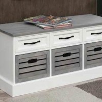 White/Grey Accent Cabinet