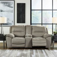 Next Gen Gaucho Double Recliner Power Loveseat with Console