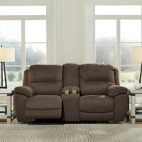Next Gen Gaucho Double Recliner Power Loveseat with Console