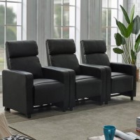 Toohey Home Theater Black Recliner