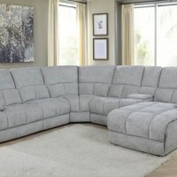 Grey Right Arm Facing Chaise Recliner
