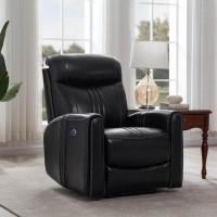 Black Leather Power Recliners