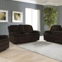 Brown Glider Recliner, Motion Loveseat And Motion Sofa