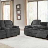 Charcoal Power Loveseat And Power Sofa