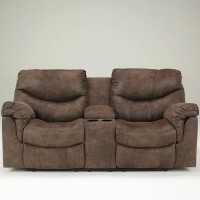 Alzena Double Recliner Loveseat with Console