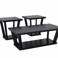 Black End Table And Coffee Table