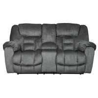 Capehorn Double Recliner Loveseat with Console