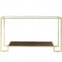 Brushed Brass Console Table