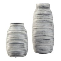 Donaver Gray/White Vase Set (Includes 2)