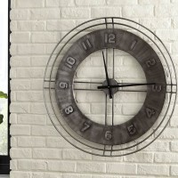 Ana Sofia Antique Gray Wall Clock