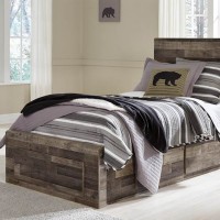 Derekson Multi Gray Twin/Full Under Bed Storage
