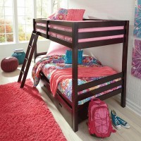 Halanton Twin/Twin Bunk Bed with Ladder