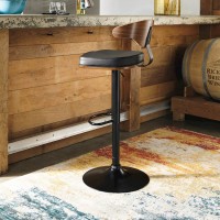 Bellatier Tall Upholstered Swivel Barstool(Includes 1)