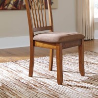 Berringer Rustic Brown Dining Upholstered Side Chair (Includes 2)