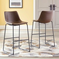 Centiar Two Tall Upholstered Barstool (Includes 2)