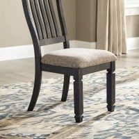 Tyler Creek Black/Gray Dining Upholstered Side Chair (Includes 2)