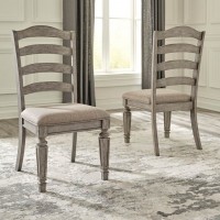 Lodenbay Antique Gray Dining Upholstered Side Chair (Includes 2)