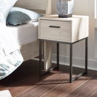 Socalle Natural One Drawer Night Stand