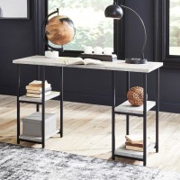 Lazabon Gray/Black Home Office Desk