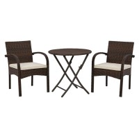 Anchor Lane Chairs with Cushion/Table Set (Includes 3)