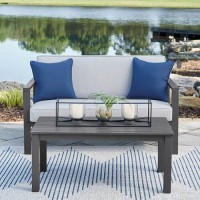 Fynnegan Loveseat with Table (Includes 2)
