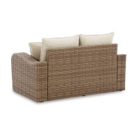 Sandy Bloom Loveseat with Cushion