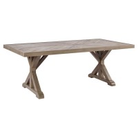 Beachcroft Rectangular Dining Table with UMB OPT
