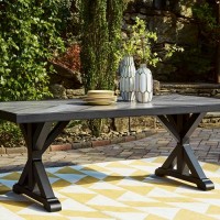 Beachcroft Rectangular Dining Table with UMB OPT