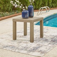 Silo Point Brown Square End Table