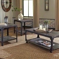 Jandoree Brown/Black Occasional Table Set (Includes 3)