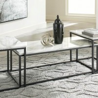 Donnesta Gray/Black Occasional Table Set (Includes 3)